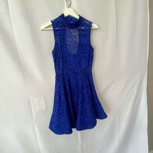 Formal Blue Lace Dress
